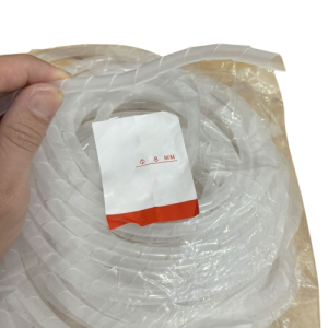 Dây xoắn ruột gà quấn dây dùng để quấn quanh bảo vệ dây điện, chất liệu: Polyetylen (PE), đường kính phi10mm, màu trắng (8m/túi) /缠绕管 /10MM 乳白色 8米/包