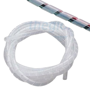 Dây xoắn ruột gà quấn dây, chất liệu: Polyetylen (PE), đường kính phi10mm, màu trắng sữa, dài: 8m/túi/缠绕管/10MM 乳白色 8米/包