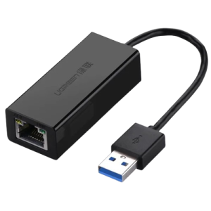 Bộ chuyển đổi tín hiệu USB 3.0 qua LAN, quy cách: CR111, mã sản phẩm: 20256, vỏ cách điện bằng nhựa PVC, điện áp 5V, hiệu: UGREEN, đoạn dây dài: 10cm/USB3.0转千兆网卡/CR111 货号20256