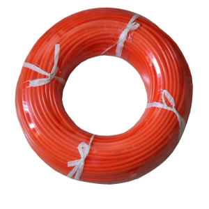 Ống khí nén bằng nhựa PE, là ống mềm, kt: 4mm*6mm*200m/PE管/4*6*200m  黑色